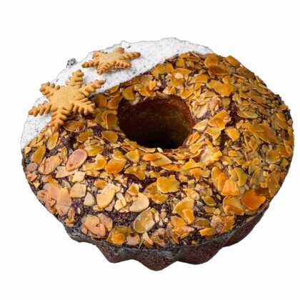 Marcipano su citrinomis kalėdinis keksas 1,1 kg