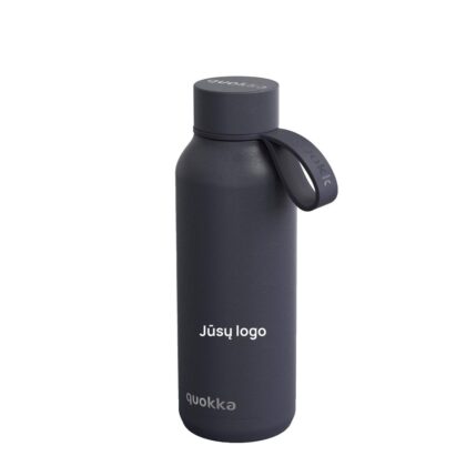 Quokka gertuvė su dirželiu 510 ml juodos spalvos
